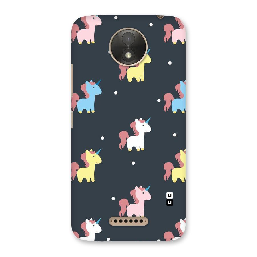 Unicorn Pattern Back Case for Moto C Plus