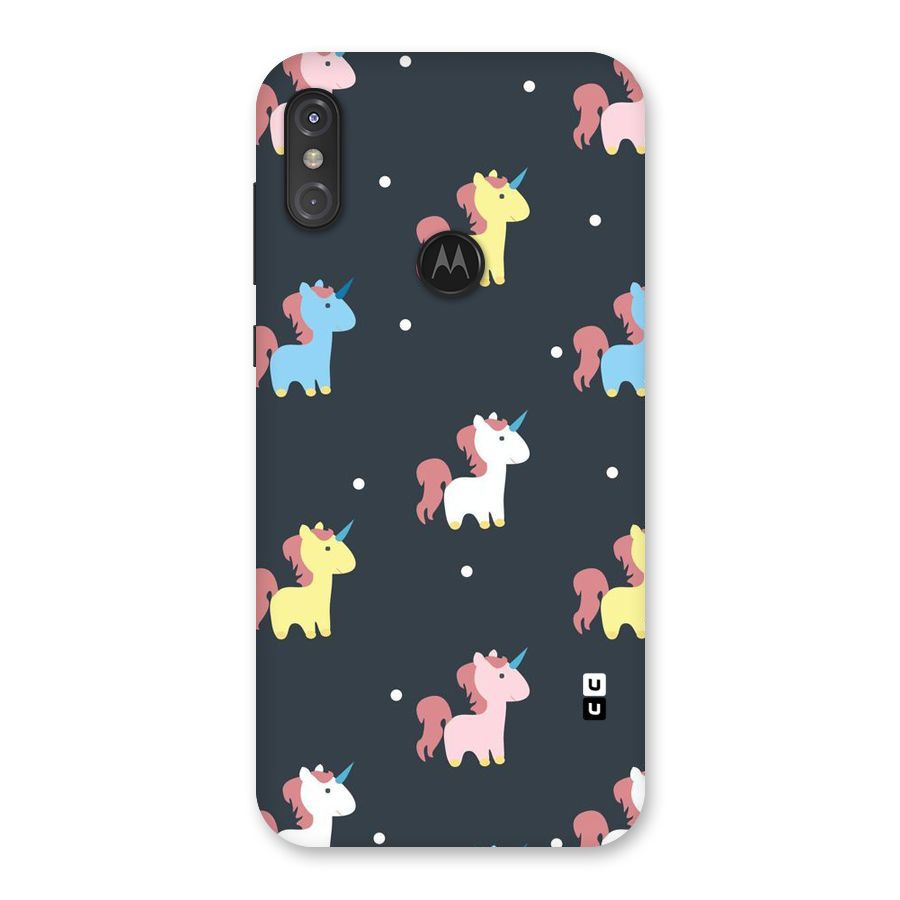 Unicorn Pattern Back Case for Motorola One Power