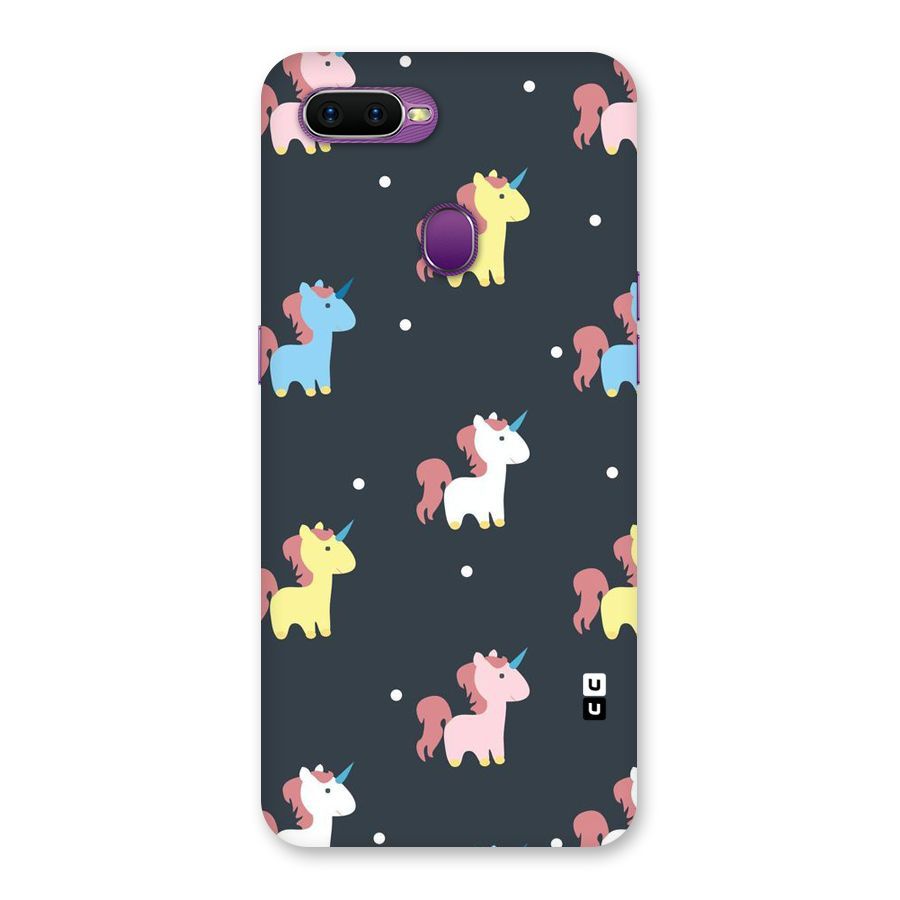 Unicorn Pattern Back Case for Oppo F9