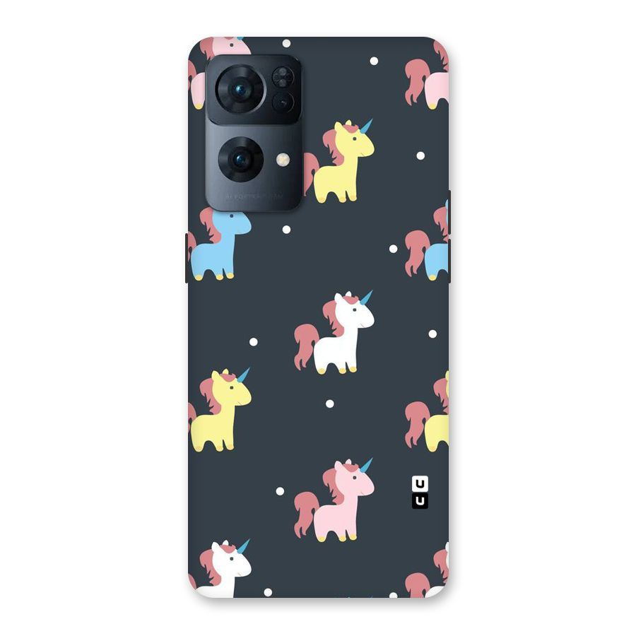Unicorn Pattern Back Case for Oppo Reno7 Pro 5G