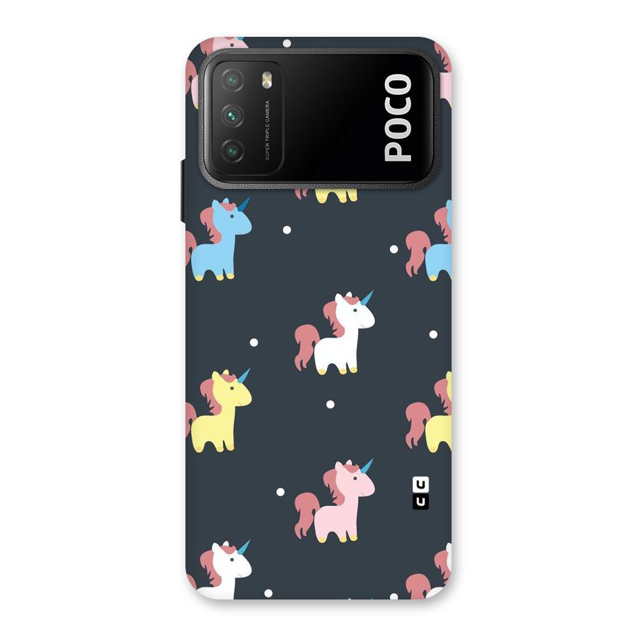 Unicorn Pattern Back Case for Poco M3