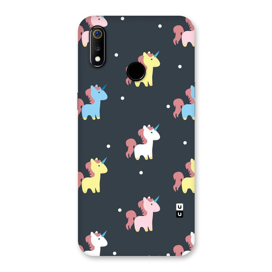 Unicorn Pattern Back Case for Realme 3