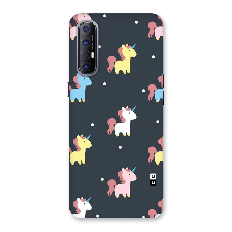 Unicorn Pattern Back Case for Reno3 Pro
