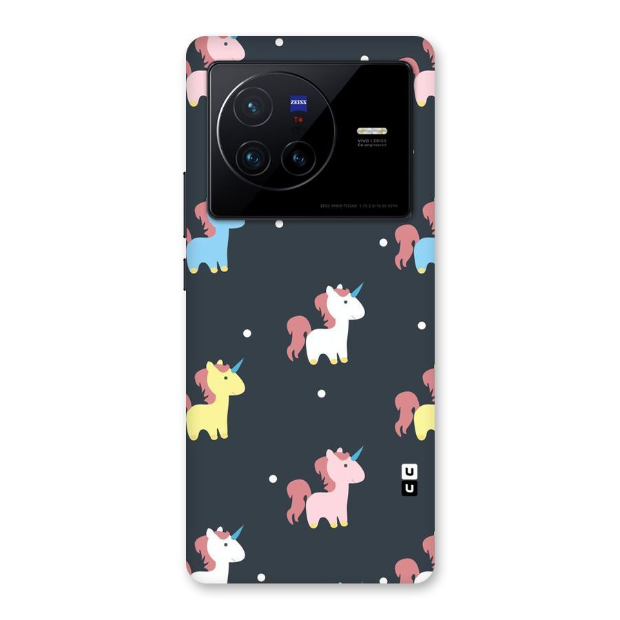 Unicorn Pattern Back Case for Vivo X80