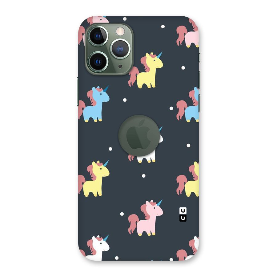 Unicorn Pattern Back Case for iPhone 11 Pro Logo  Cut