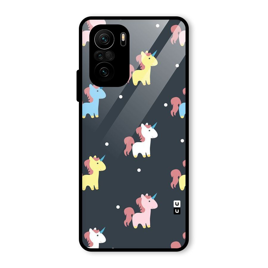 Unicorn Pattern Glass Back Case for Mi 11x