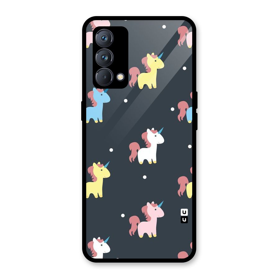 Unicorn Pattern Glass Back Case for Realme GT Master Edition