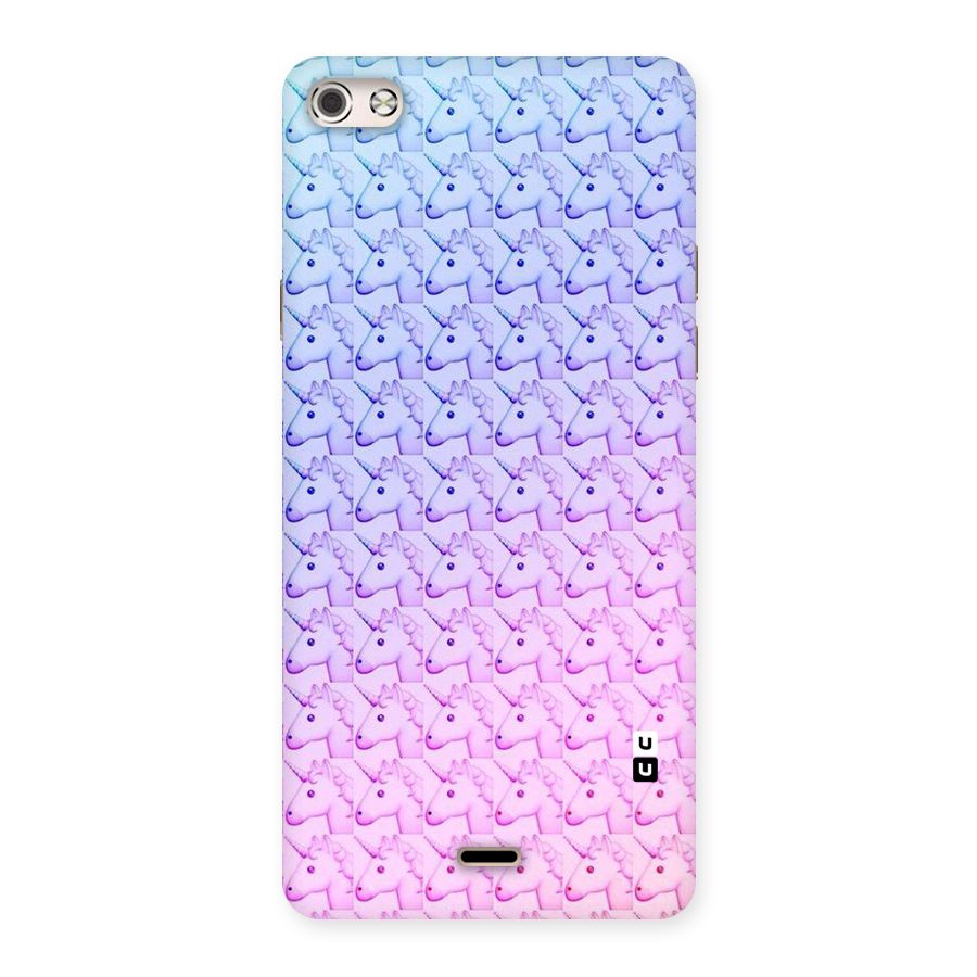 Unicorn Shade Back Case for Micromax Canvas Silver 5