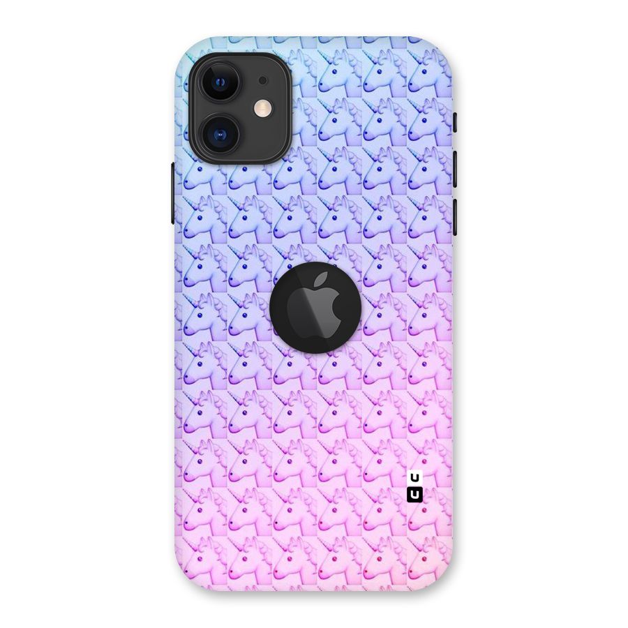 Unicorn Shade Back Case for iPhone 11 Logo Cut