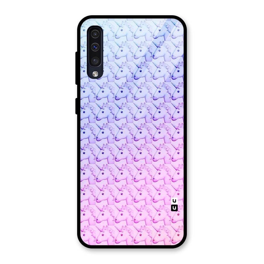 Unicorn Shade Glass Back Case for Galaxy A50