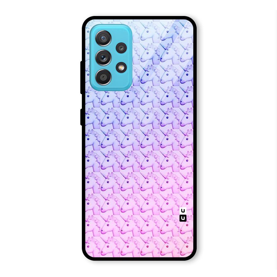Unicorn Shade Glass Back Case for Galaxy A52