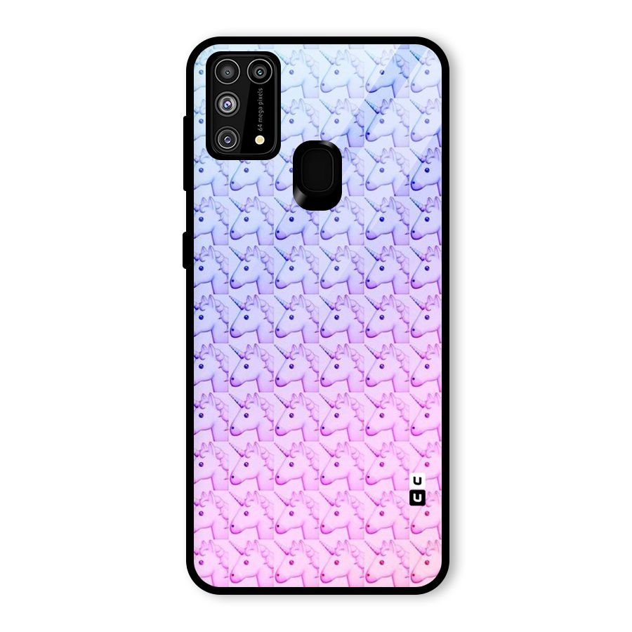 Unicorn Shade Glass Back Case for Galaxy F41