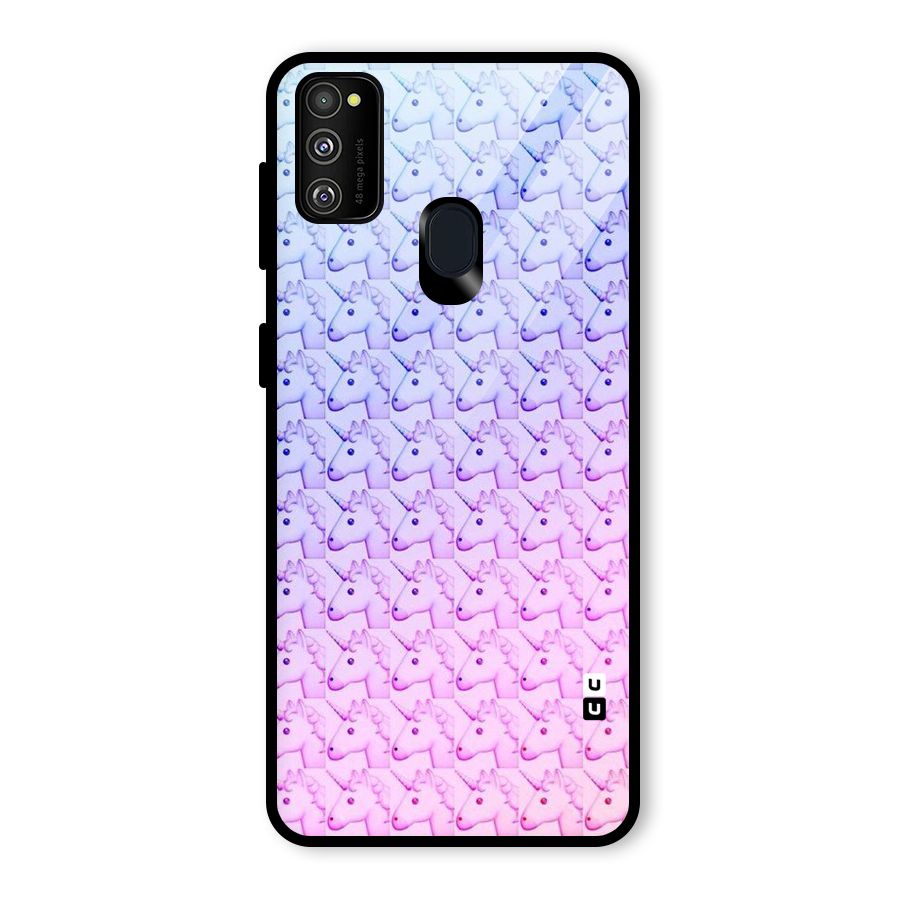Unicorn Shade Glass Back Case for Galaxy M30s