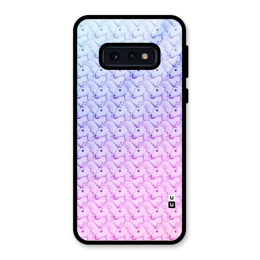 Unicorn Shade Glass Back Case for Galaxy S10e