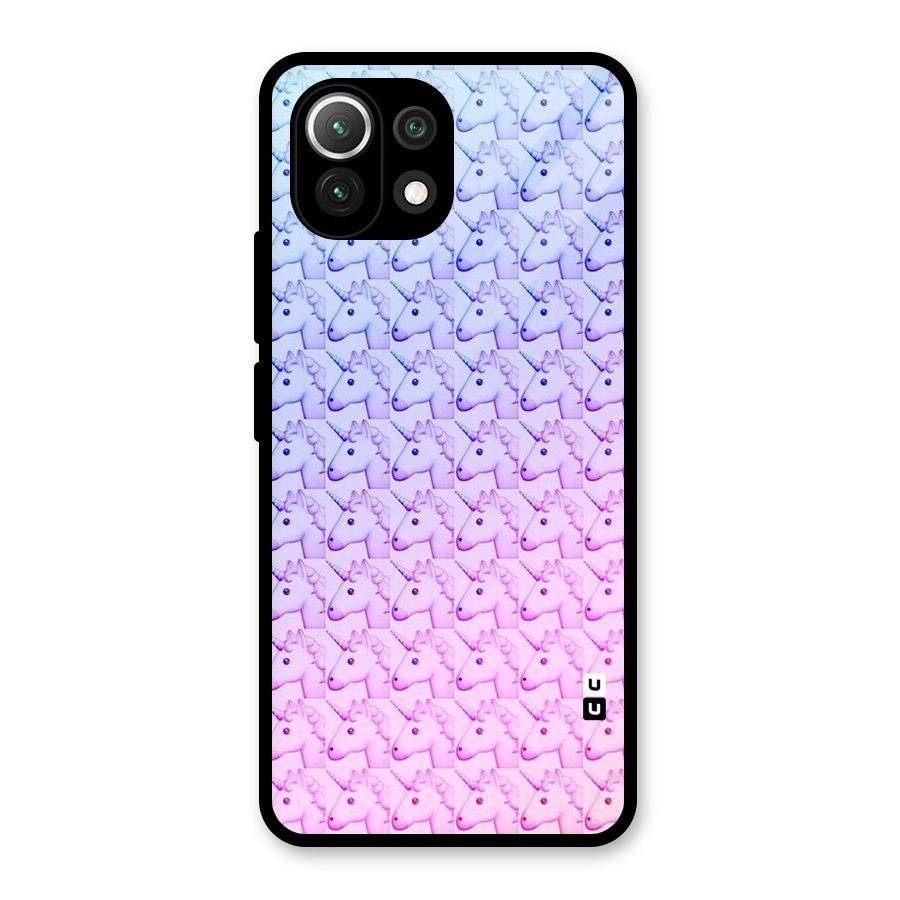 Unicorn Shade Glass Back Case for Mi 11 Lite NE 5G