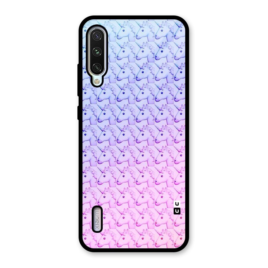 Unicorn Shade Glass Back Case for Mi A3