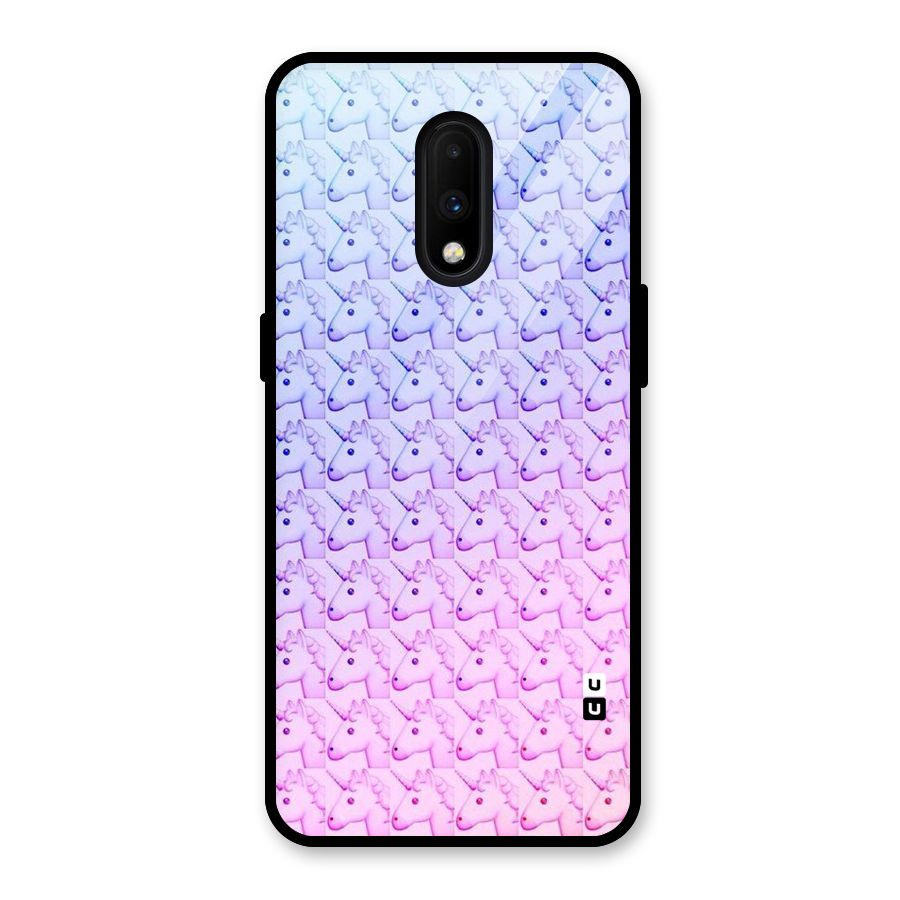 Unicorn Shade Glass Back Case for OnePlus 7