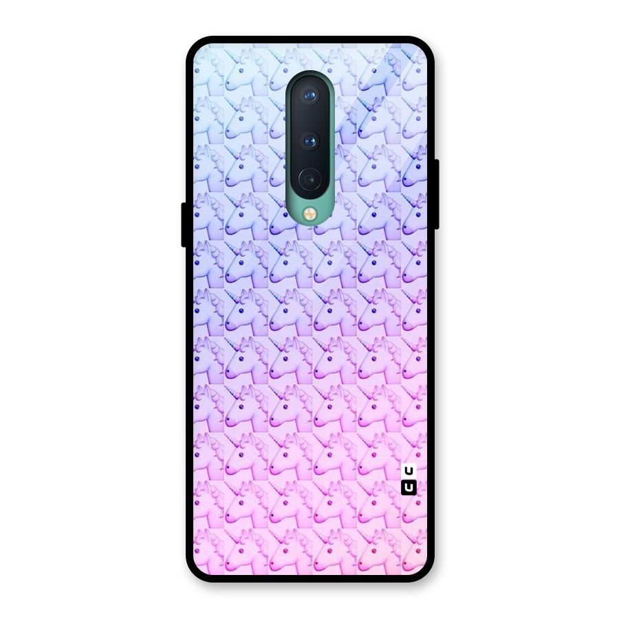 Unicorn Shade Glass Back Case for OnePlus 8