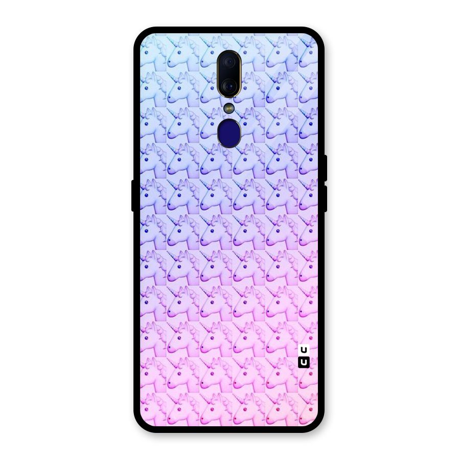 Unicorn Shade Glass Back Case for Oppo F11