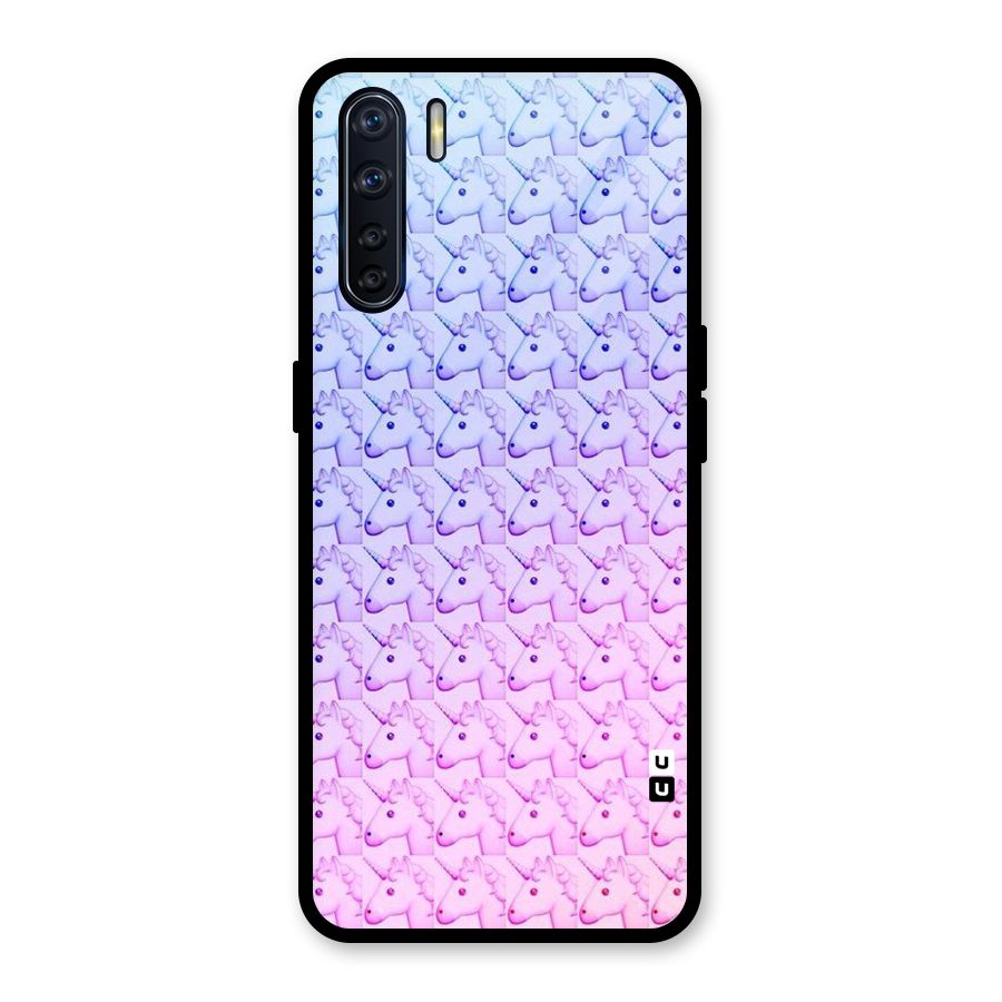 Unicorn Shade Glass Back Case for Oppo F15