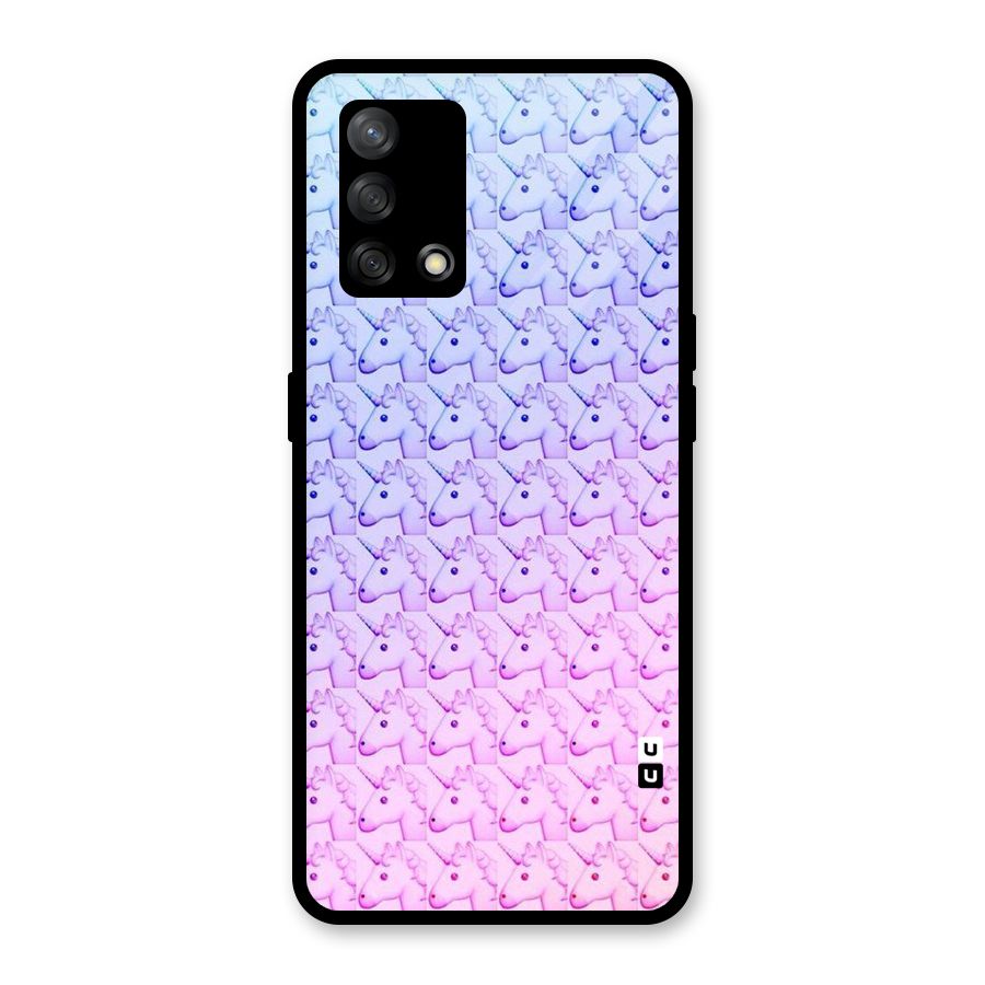 Unicorn Shade Glass Back Case for Oppo F19