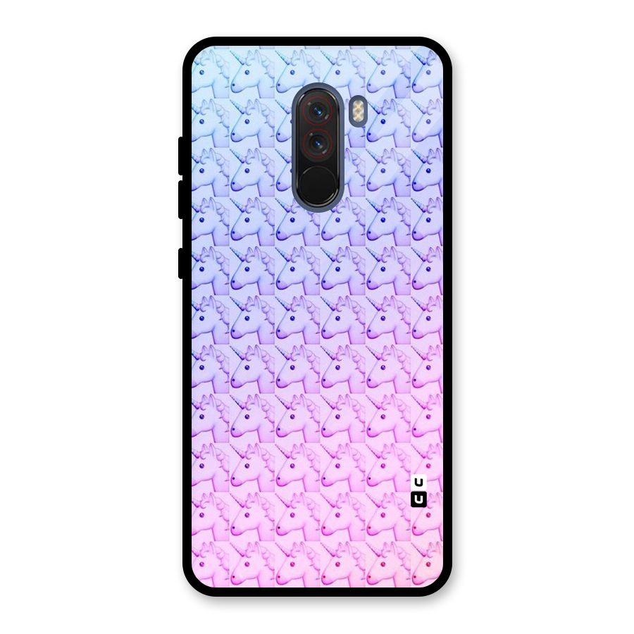 Unicorn Shade Glass Back Case for Poco F1