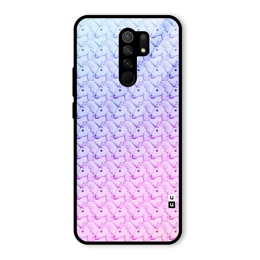 Unicorn Shade Glass Back Case for Poco M2