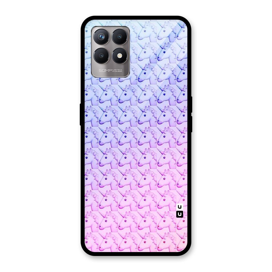 Unicorn Shade Glass Back Case for Realme 8i