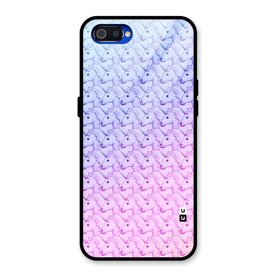 Unicorn Shade Glass Back Case for Realme C2
