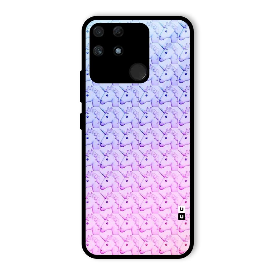 Unicorn Shade Glass Back Case for Realme Narzo 50A