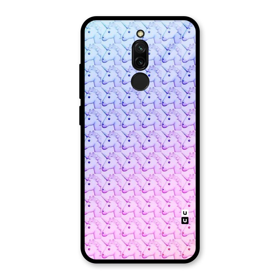 Unicorn Shade Glass Back Case for Redmi 8