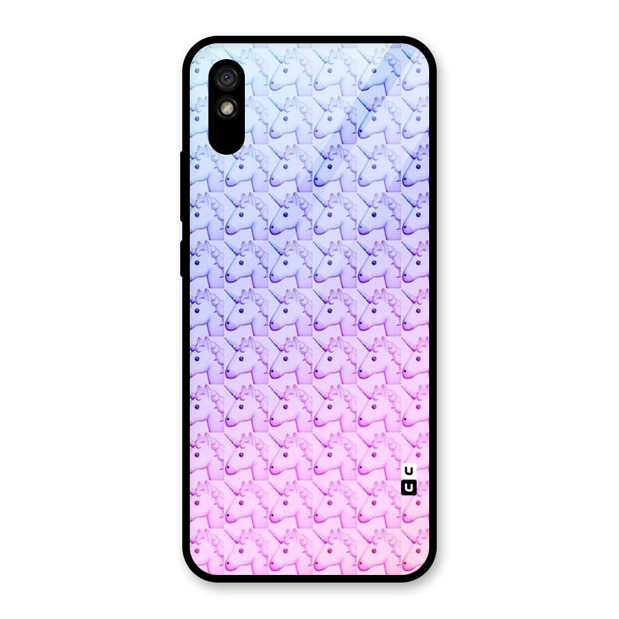 Unicorn Shade Glass Back Case for Redmi 9i