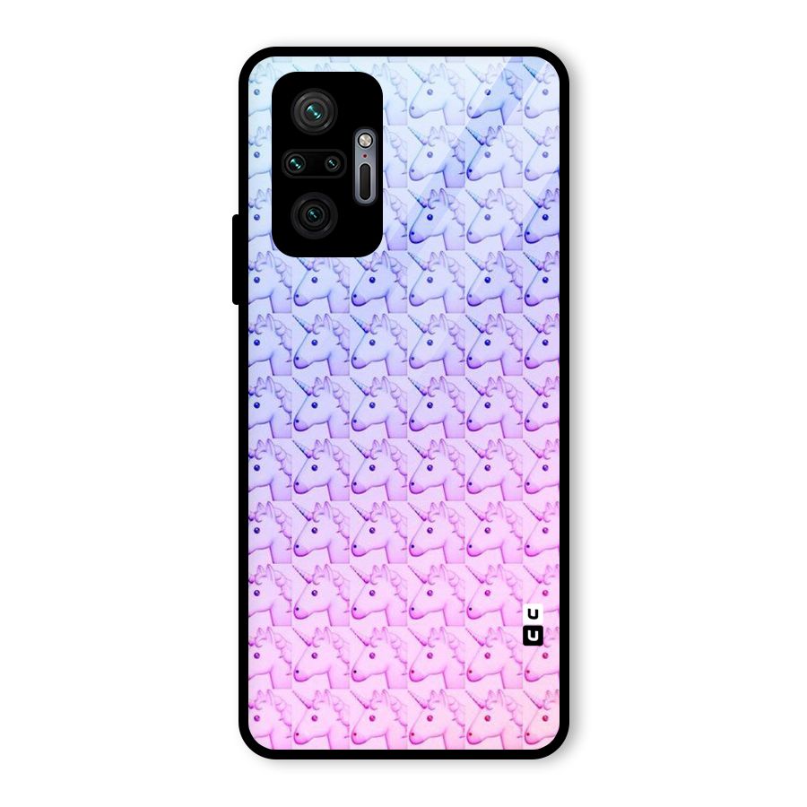 Unicorn Shade Glass Back Case for Redmi Note 10 Pro