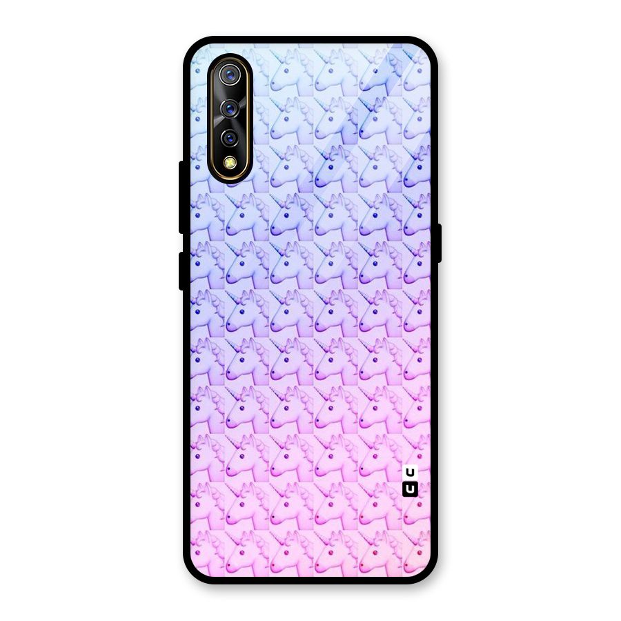 Unicorn Shade Glass Back Case for Vivo S1