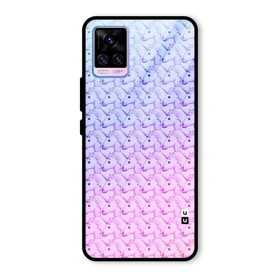 Unicorn Shade Glass Back Case for Vivo V20 Pro