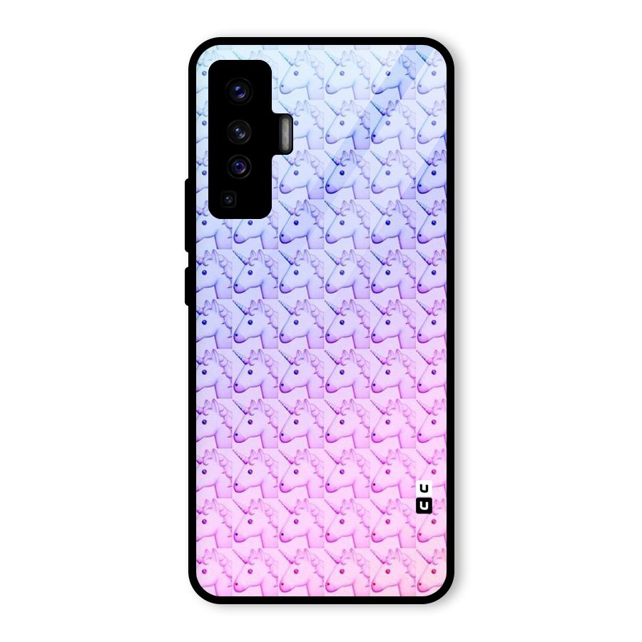 Unicorn Shade Glass Back Case for Vivo X50