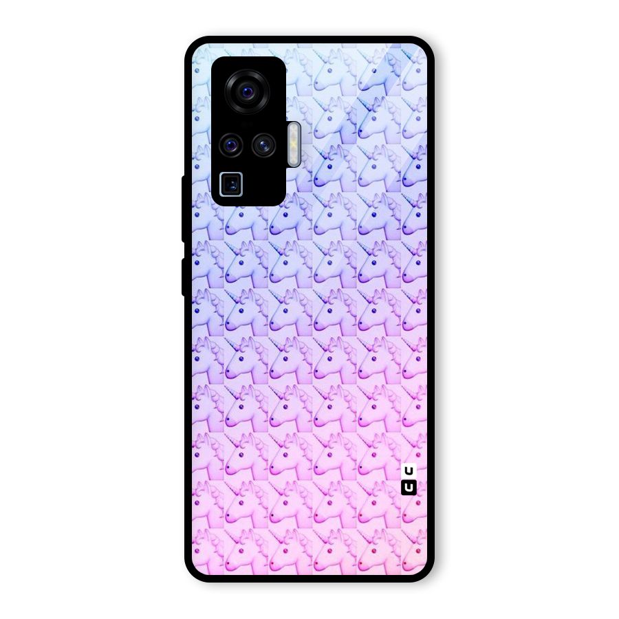Unicorn Shade Glass Back Case for Vivo X50 Pro