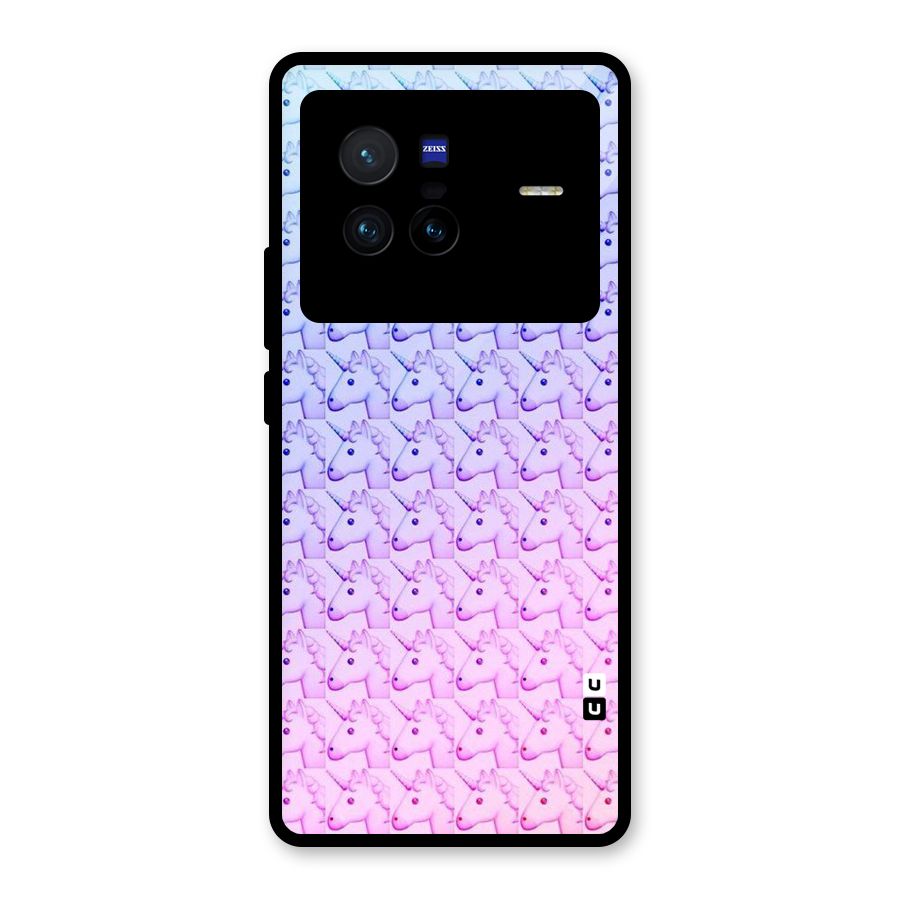 Unicorn Shade Glass Back Case for Vivo X80