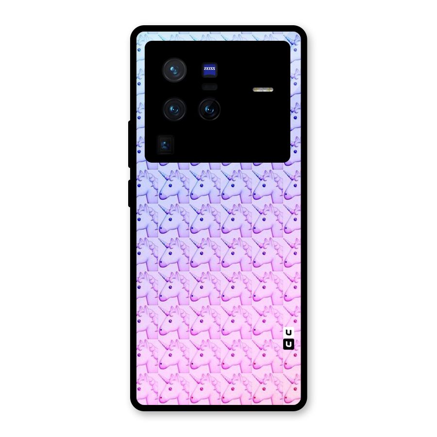 Unicorn Shade Glass Back Case for Vivo X80 Pro
