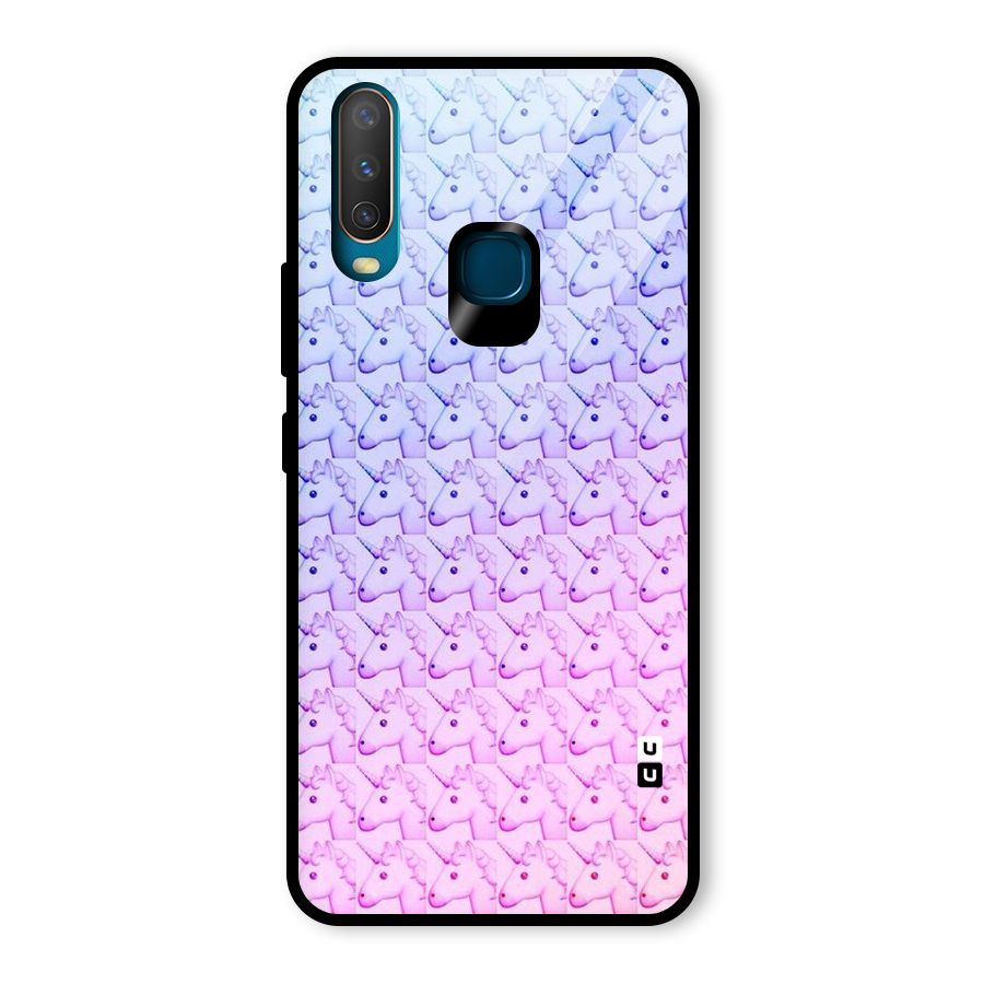 Unicorn Shade Glass Back Case for Vivo Y17