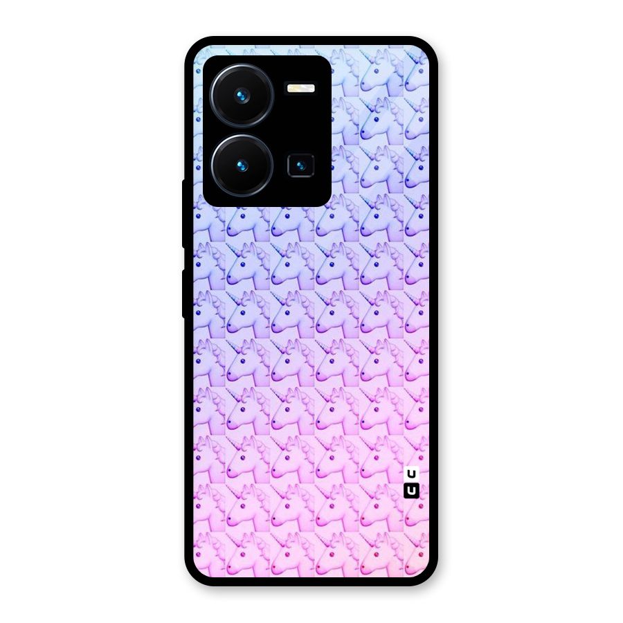 Unicorn Shade Glass Back Case for Vivo Y35