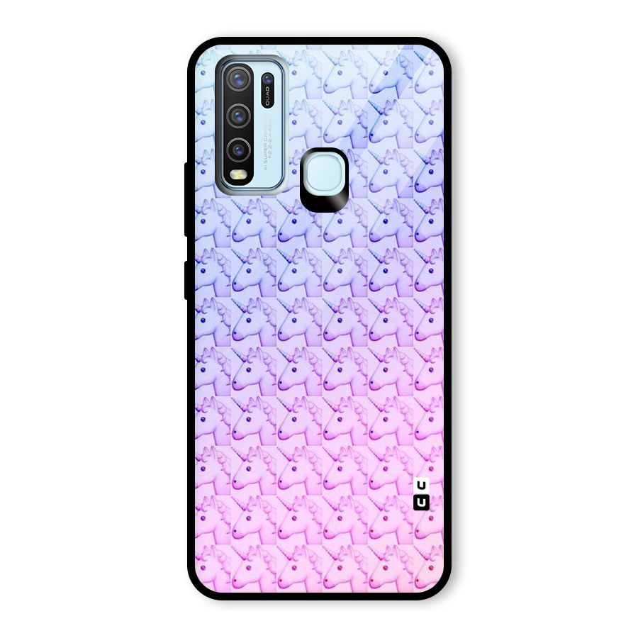 Unicorn Shade Glass Back Case for Vivo Y50