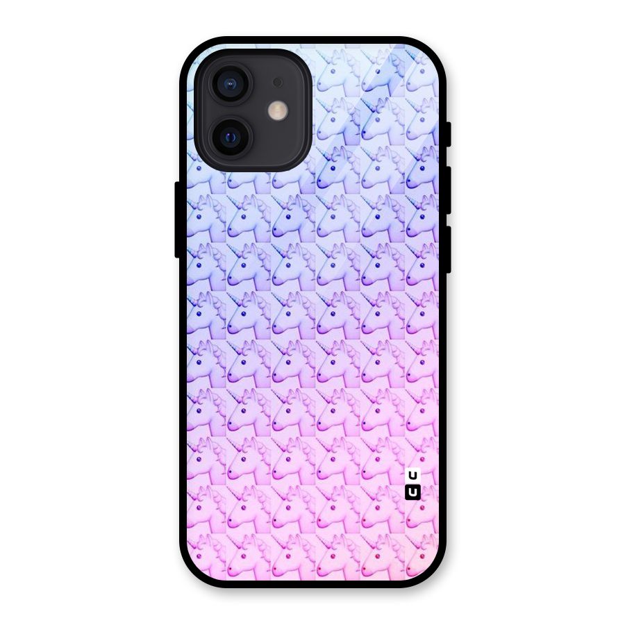 Unicorn Shade Glass Back Case for iPhone 12