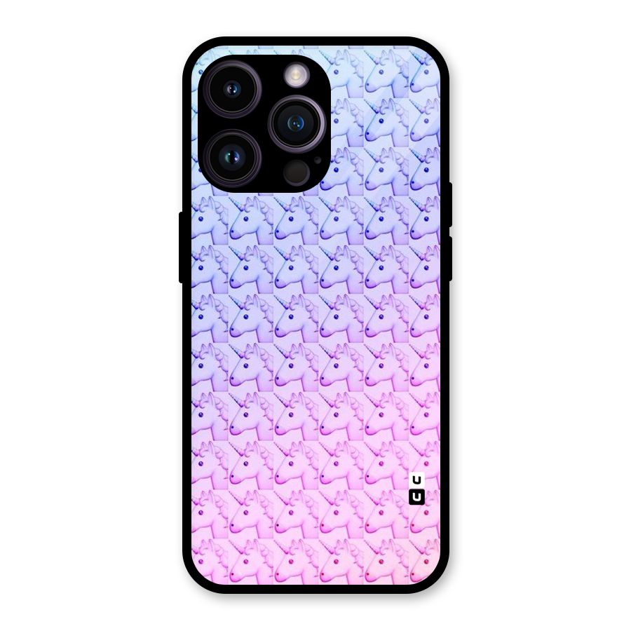 Unicorn Shade Glass Back Case for iPhone 14 Pro Max