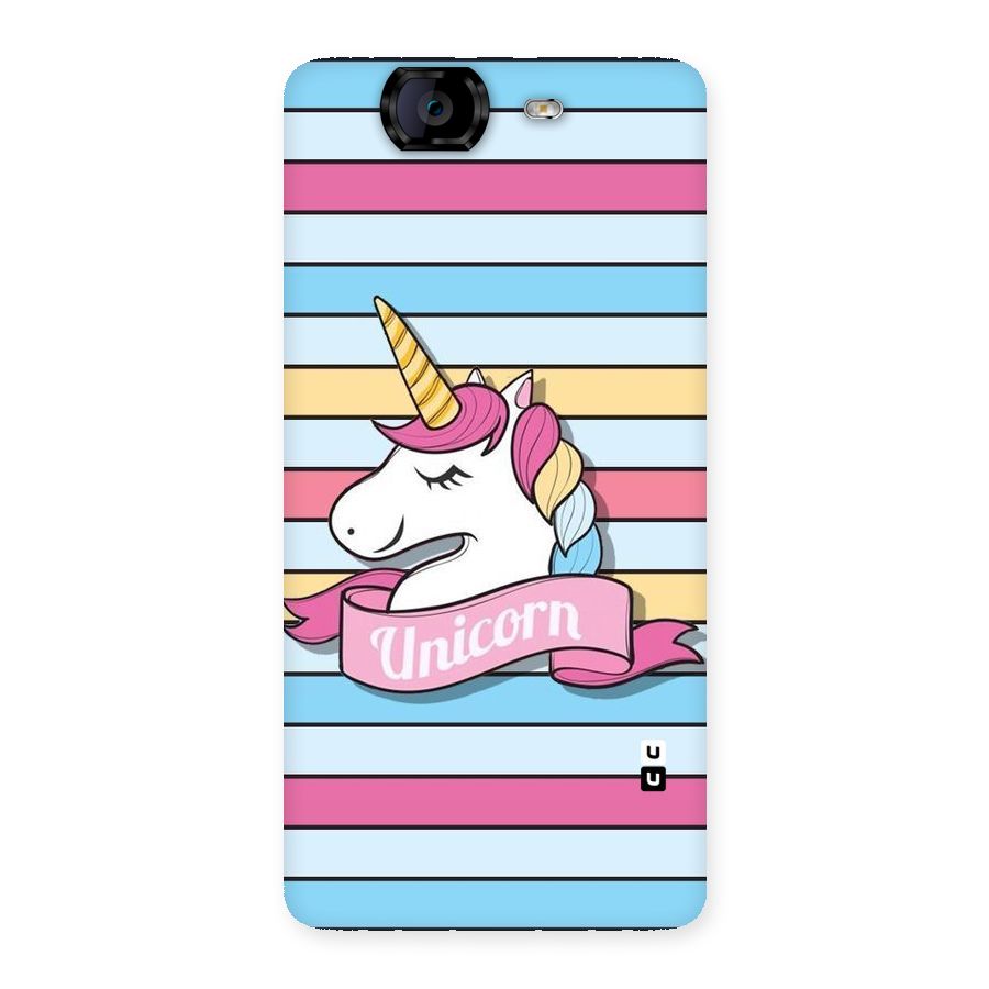Unicorn Stripes Back Case for Canvas Knight A350