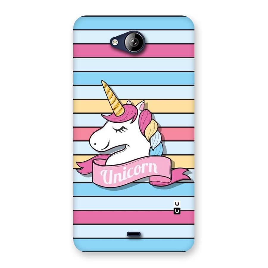 Unicorn Stripes Back Case for Canvas Play Q355