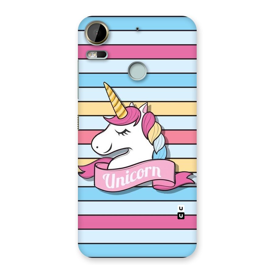 Unicorn Stripes Back Case for Desire 10 Pro