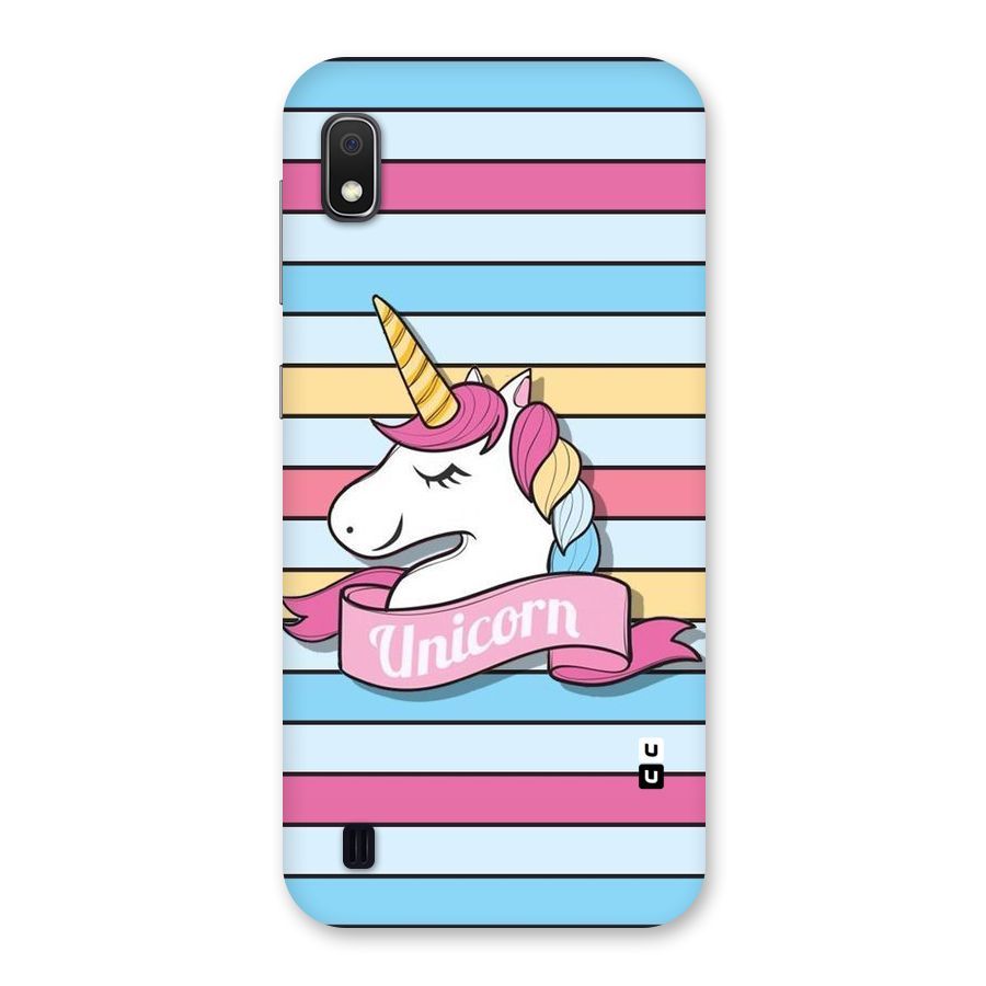 Unicorn Stripes Back Case for Galaxy A10