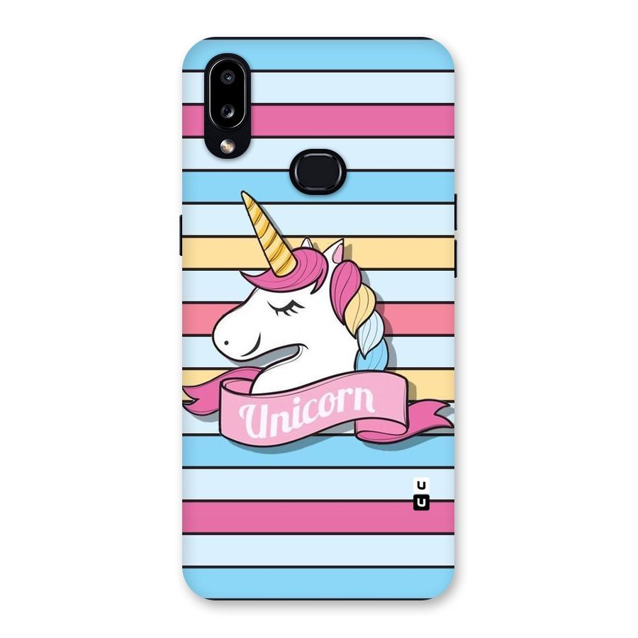 Unicorn Stripes Back Case for Galaxy A10s