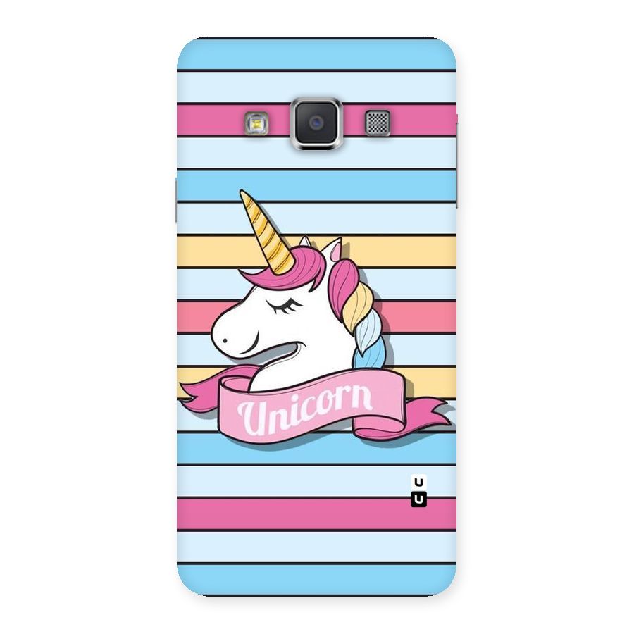 Unicorn Stripes Back Case for Galaxy A3